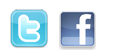 Facebook and Twitter